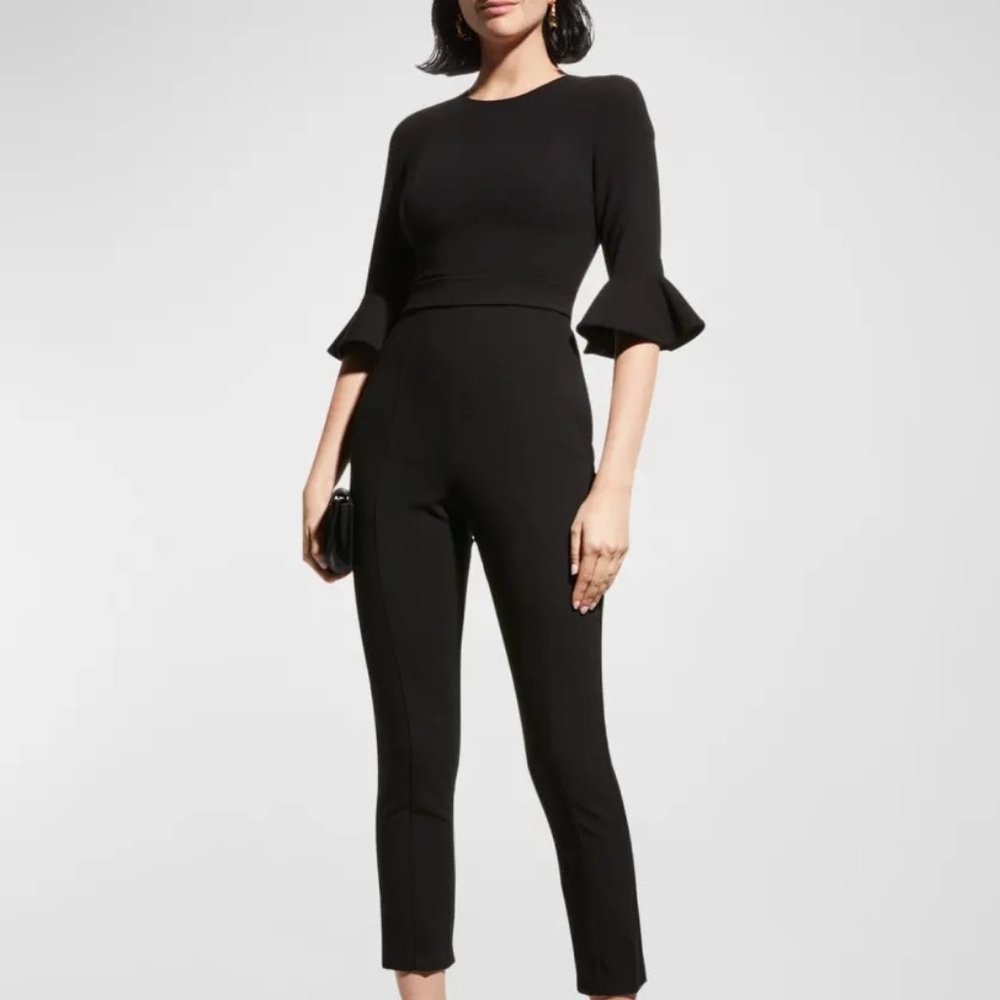 Black Halo Brooklyn Jumpsuit Size 10 Black